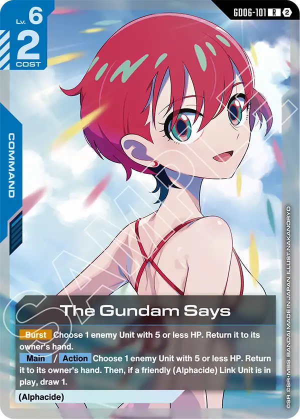 The Gundam Says GD06-101