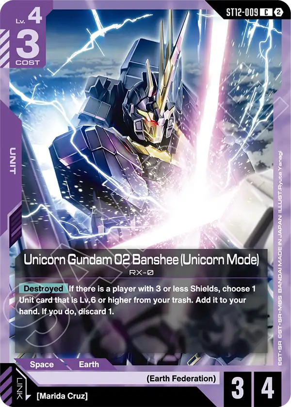 Unicorn Gundam 02 Banshee (Unicorn Mode) ST12-009