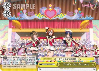 That's Our Miracle LL/EN-W01-052 CC