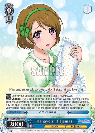 Hanayo in Pajamas LL/EN-W01-095 U