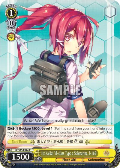 1st Kaidai VI-class Type a Submarine, I-168 KC/S25-E024 C