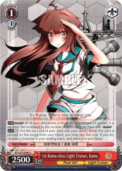 1st Kuma-class Light Cruiser, Kuma KC/S25-E096 U