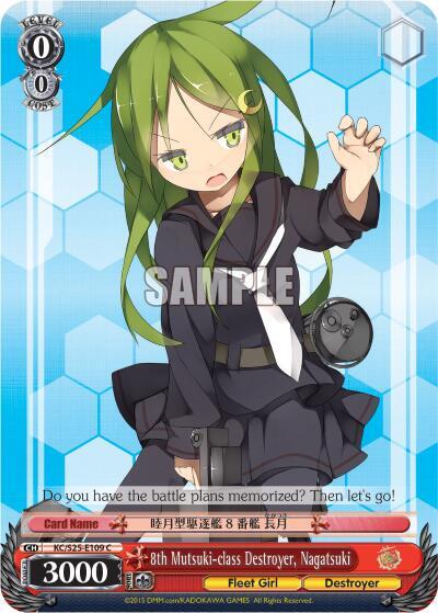 8th Mutsuki-class Destroyer, Nagatsuki KC/S25-E109 C