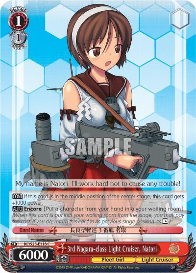 3rd Nagara-class Light Cruiser, Natori KC/S25-E118 C