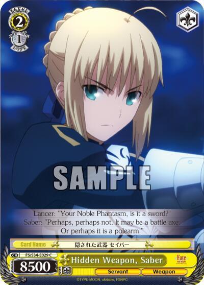 Hidden Weapon, Saber FS/S34-E029 C