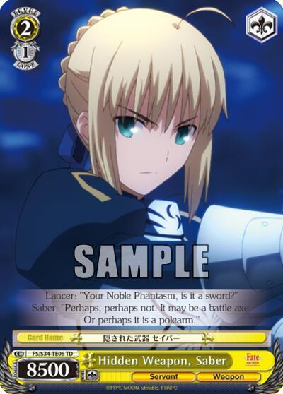 Hidden Weapon, Saber FS/S34-TE06 TD