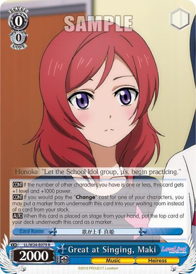 Great at Singing, Maki LL/W24-E079 R