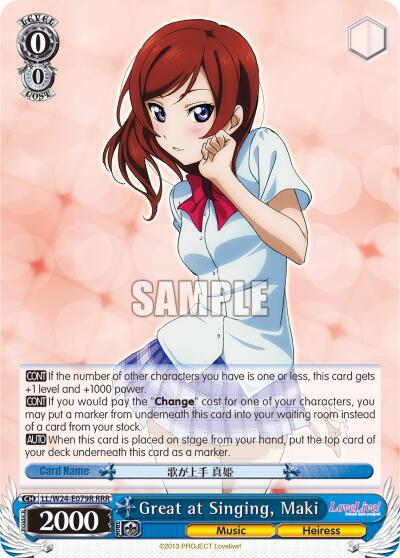 Great at Singing, Maki LL/W24-E079R RRR