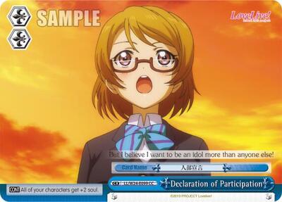 Declaration of Participation LL/W24-E099 CC