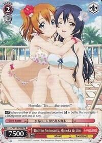 Both in Swimsuits, Honoka & Umi 