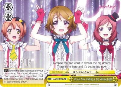 We Are Now Waiting In the Shining Light LL/W24-E112c TD