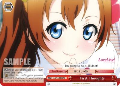 First Thoughts LL/W24-TE08 TD