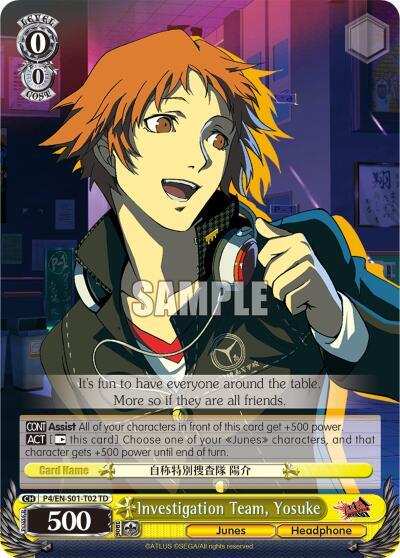 Investigation Team, Yosuke P4/EN-S01-T02 TD