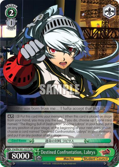 Destined Confrontation, Labrys P4/EN-S01-027S SR
