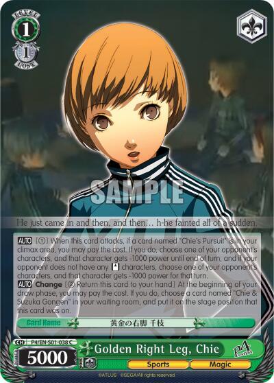 Golden Right Leg, Chie P4/EN-S01-038 C