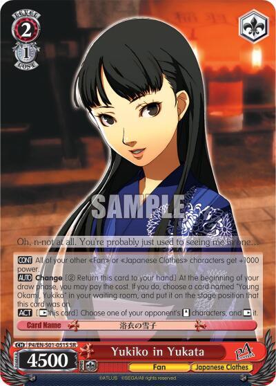 Yukiko in Yukata P4/EN-S01-051S SR