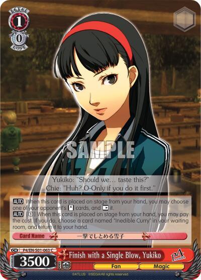 Finish with a Single Blow, Yukiko P4/EN-S01-063 C
