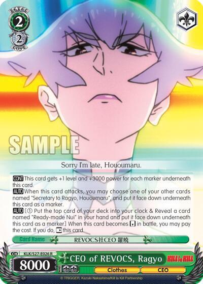 CEO of REVOCS, Ragyo KLK/S27-E026 R