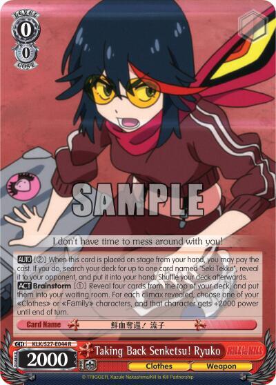 Taking Back Senketsu! Ryuko KLK/S27-E044 R