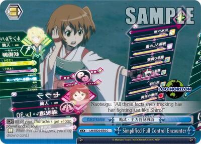Simplified Full Control Encounter LH/SE20-E50 CC