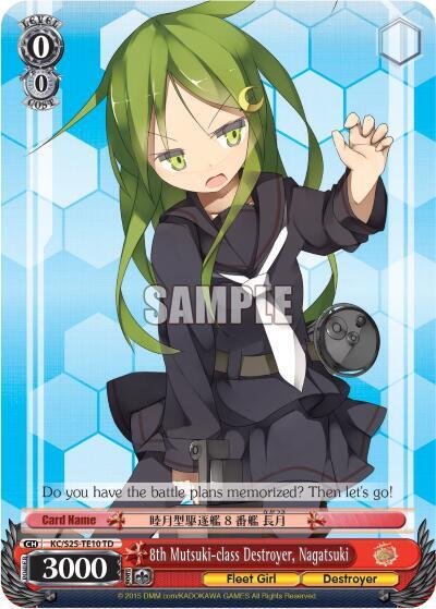 8th Mutsuki-class Destroyer, Nagatsuki KC/S25-TE10 TD