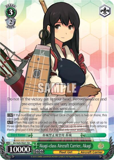Akagi-class Aircraft Carrier, Akagi KC/S25-TE21 TD