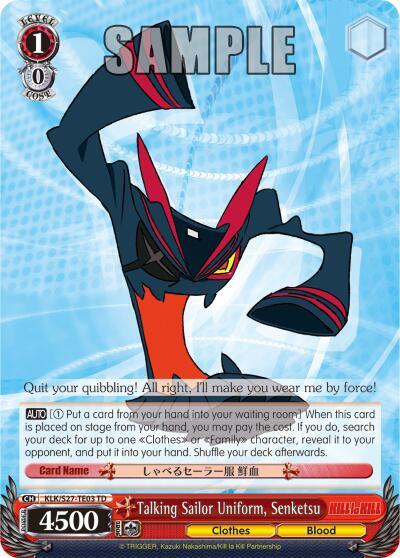 Talking Sailor Uniform, Senketsu KLK/S27-TE03 TD