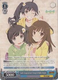 Tsukihi Araragi & Karen Araragi & Nadeko Sengoku NM/S24-PE05 PR