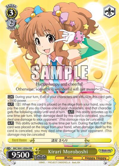 Kirari Moroboshi IMC/W41-E004 RR — The iDOLM@STER Cinderella Girls