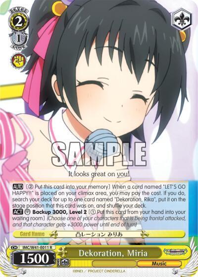 Dekoration, Miria IMC/W41-E011 R