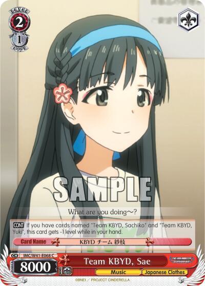 Team KBYD, Sae IMC/W41-E068 C