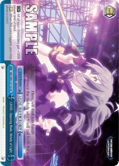 -LEGNE- Opposing Blade, Melody of Light IMC/W41-E110 CR