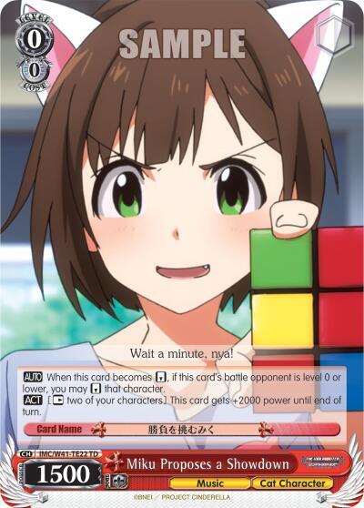 Miku Proposes a Showdown IMC/W41-TE22 TD