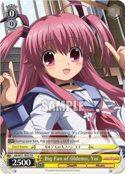 Big Fan of Gldemo, Yui AB/W31-TE02 TD
