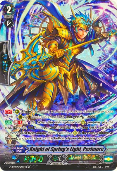 Knight of Spring's Light, Perimore [G Format] G-BT07/S02EN