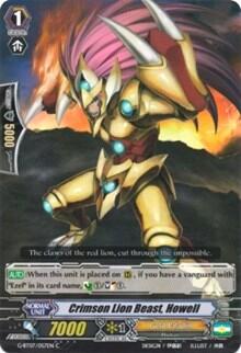 Crimson Lion Beast, Howell [G Format] G-BT07/057EN