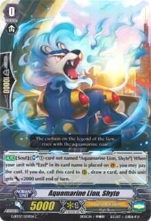 Aquamarine Lion, Shyte [G Format] G-BT07/059EN