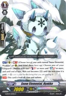Snow Elemental, Hyakko [G Format] G-BT07/104EN