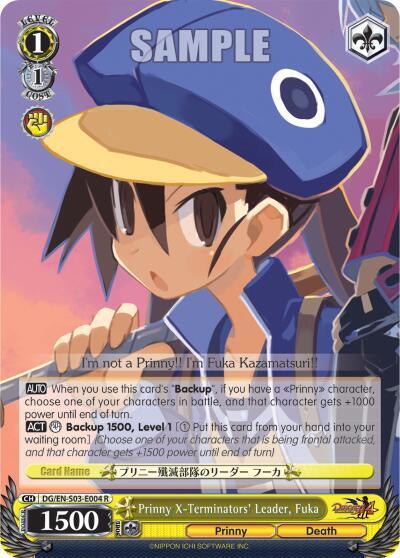 Prinny X-Terminators' Leader, Fuka DG/EN-S03-E004 R