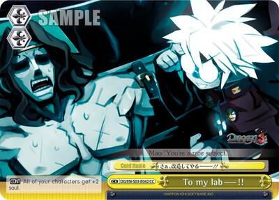 To my lab---!! DG/EN-S03-E042 CC