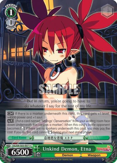 Unkind Demon, Etna DG/EN-S03-E071 C