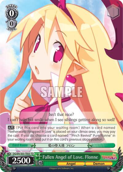 Fallen Angel of Love, Flonne DG/EN-S03-TE03 TD