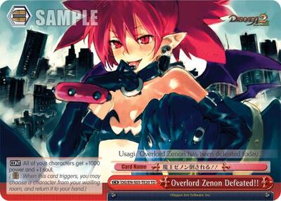 Overlord Zenon Defeated!! DG/EN-S03-TE20 TD