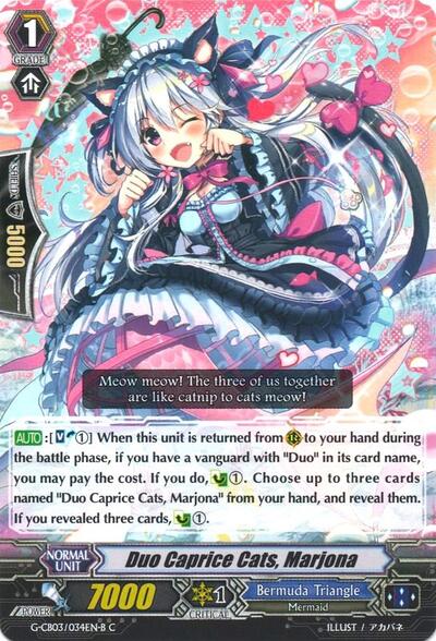 Duo Caprice Cats, Marjona [G Format] G-CB03/034EN B