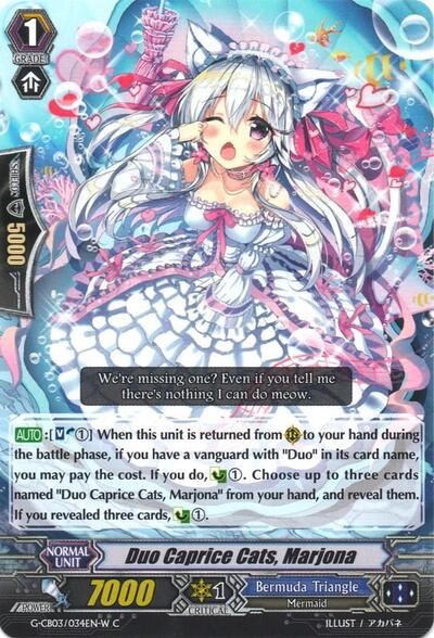 Duo Caprice Cats, Marjona [G Format] G-CB03/034EN W