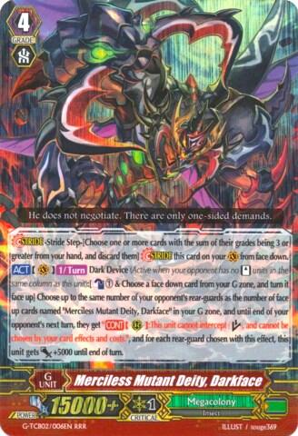 Merciless Mutant Deity, Darkface [G Format] G-TCB02/006EN