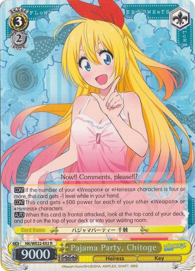 Pajama Party, Chitoge NK/WE22-E02
