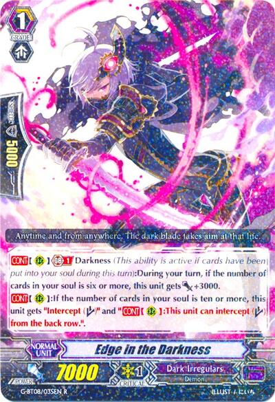 Edge in the Darkness [G Format] G-BT08/035EN