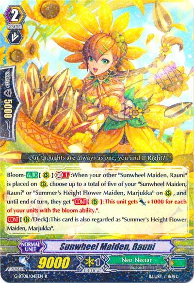 Sunwheel Maiden, Rauni [G Format] G-BT08/043EN