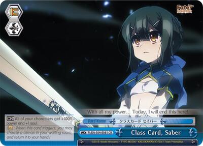 Class Card, Saber PI/EN-S04-E081 CR